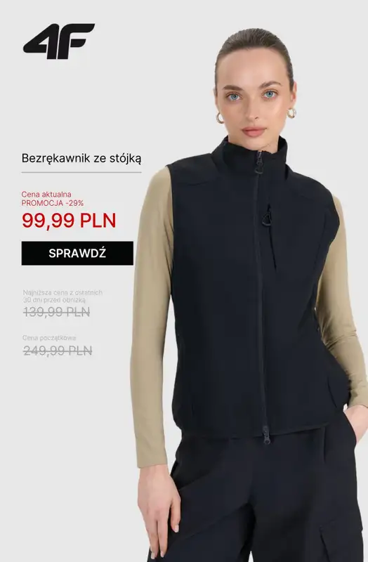 4F - gazetka promocyjna Wyprzedaż dla niej – wszystko do 100 zł! od czwartku 09.10  - strona 7