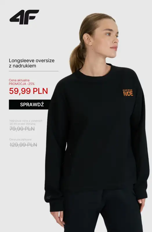 4F - gazetka promocyjna Wyprzedaż dla niej – wszystko do 100 zł! od czwartku 09.10  - strona 6