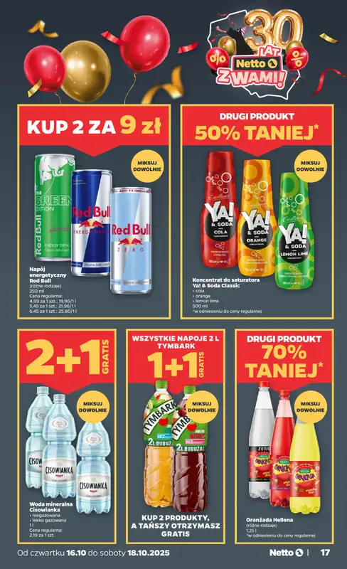 Netto - gazetka promocyjna Gazetka Spożywcza od czwartku 16.10 do soboty 18.10 - strona 17