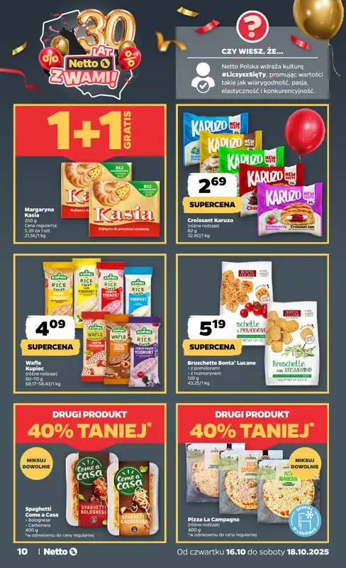 Netto - gazetka promocyjna Gazetka Spożywcza od czwartku 16.10 do soboty 18.10 - strona 10
