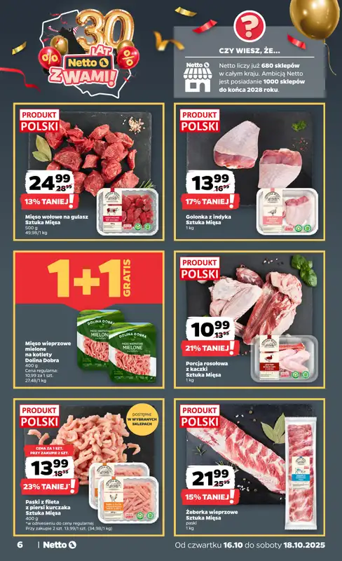Netto - gazetka promocyjna Gazetka Spożywcza od czwartku 16.10 do soboty 18.10 - strona 6