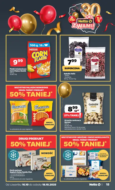 Netto - gazetka promocyjna Gazetka Spożywcza od czwartku 16.10 do soboty 18.10 - strona 15