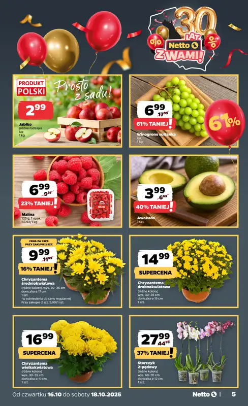 Netto - gazetka promocyjna Gazetka Spożywcza od czwartku 16.10 do soboty 18.10 - strona 5