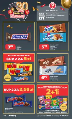 Netto - gazetka promocyjna Gazetka Spożywcza od czwartku 16.10 do soboty 18.10 - strona 14