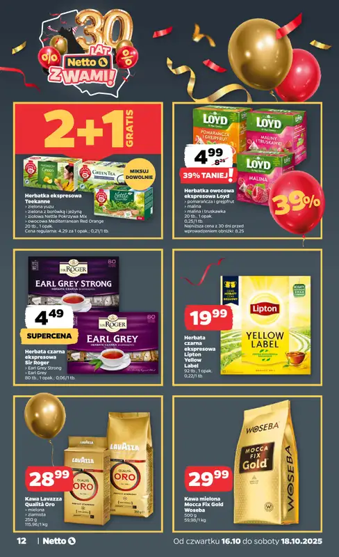 Netto - gazetka promocyjna Gazetka Spożywcza od czwartku 16.10 do soboty 18.10 - strona 12