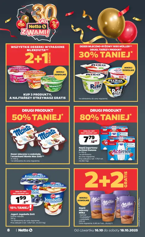 Netto - gazetka promocyjna Gazetka Spożywcza od czwartku 16.10 do soboty 18.10 - strona 8