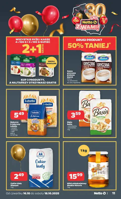 Netto - gazetka promocyjna Gazetka Spożywcza od czwartku 16.10 do soboty 18.10 - strona 11