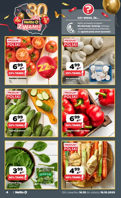 Netto - gazetka promocyjna Gazetka Spożywcza od czwartku 16.10 do soboty 18.10 - strona 4