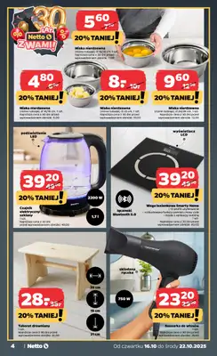 Netto - gazetka promocyjna Gazetka Non Food od czwartku 16.10 do środy 22.10 - strona 4