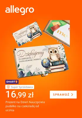 Allegro - gazetka promocyjna Dzień Nauczyciela: upominki z klasą od piątku 10.10 do czwartku 16.10