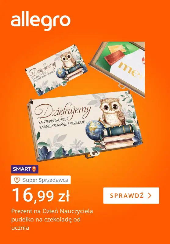 Allegro - gazetka promocyjna Dzień Nauczyciela: upominki z klasą od piątku 10.10 do czwartku 16.10