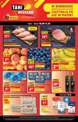 Biedronka - gazetka promocyjna Tani Weekend od piątku 10.10 do soboty 11.10