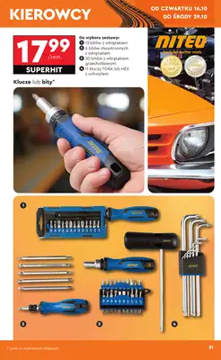 Biedronka - gazetka promocyjna Okazje tygodnia od 13.10 od poniedziałku 13.10 do środy 29.10 - strona 31 Biedronka - gazetka promocyjna Okazje tygodnia od 13.10 od poniedziałku 13.10 do środy 29.10 - strona 31