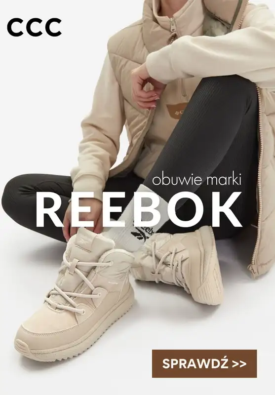 CCC - gazetka promocyjna Obuwie marki REEBOK - jesienno-zimowe  