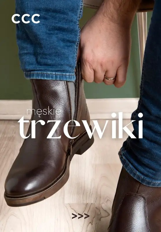 CCC - gazetka promocyjna TRZEWIKI męskie  
