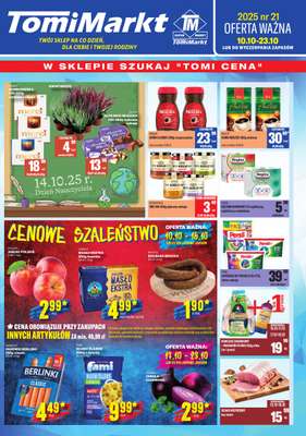 Tomi Markt - gazetka promocyjna Gazetka od piątku 10.10 do czwartku 23.10