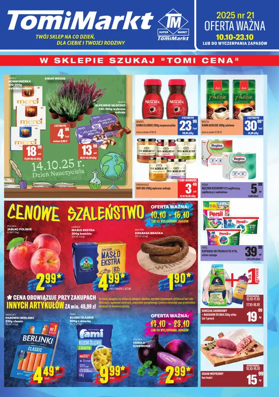 Tomi Markt - gazetka promocyjna Gazetka od piątku 10.10 do czwartku 23.10