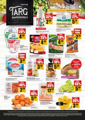 Supeco - gazetka promocyjna Targ Świeżości od wtorku 14.10 do poniedziałku 20.10