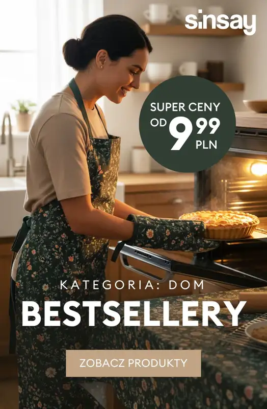 Sinsay - gazetka promocyjna Bestsellery do domu - temu się nie oprzesz!  