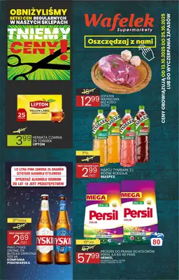 Wafelek - gazetka promocyjna Gazetka od poniedziałku 13.10 do soboty 25.10 Wafelek - gazetka promocyjna Gazetka od poniedziałku 13.10 do soboty 25.10