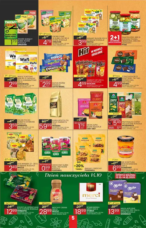 Wafelek - gazetka promocyjna Gazetka od poniedziałku 13.10 do soboty 25.10 - strona 5