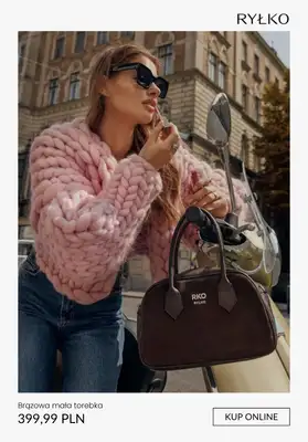 Ryłko - gazetka promocyjna Torebki w odcieniach ciemnego brązu od piątku 10.10  - strona 8