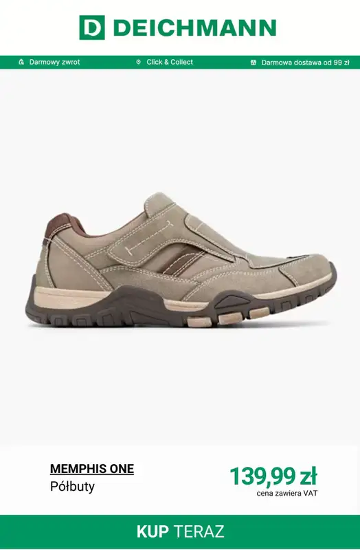 Deichmann - gazetka promocyjna Półbuty męskie na jesień od piątku 10.10  - strona 9