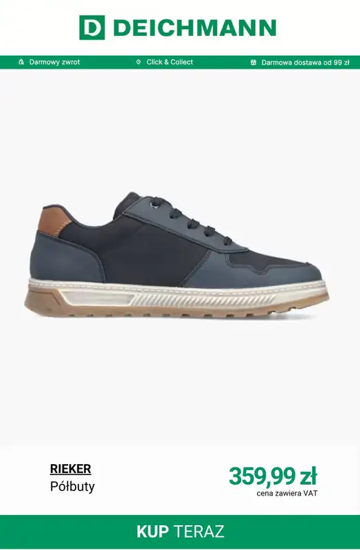 Deichmann - gazetka promocyjna Półbuty męskie na jesień od piątku 10.10  - strona 11