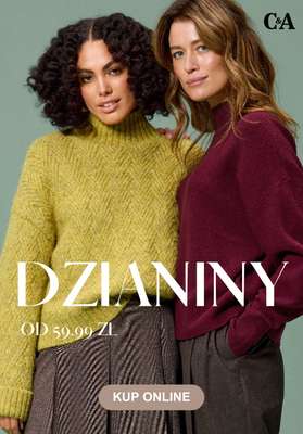 C&A - gazetka promocyjna Odzież z dzianiny od 59,99 zł od piątku 10.10 
