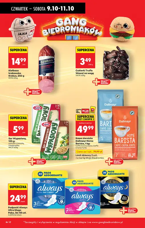 Biedronka - gazetka promocyjna Od czwartku, Z ladą tradycyjną od czwartku 09.10 do środy 15.10 - strona 54