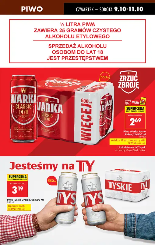Biedronka - gazetka promocyjna Od czwartku, Z ladą tradycyjną od czwartku 09.10 do środy 15.10 - strona 69