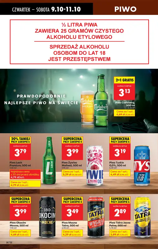 Biedronka - gazetka promocyjna Od czwartku, Z ladą tradycyjną od czwartku 09.10 do środy 15.10 - strona 68