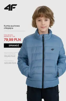 4F - gazetka promocyjna Wyprzedaż: kolekcja dziecięca do 100 zł! od piątku 10.10  - strona 5 4F - gazetka promocyjna Wyprzedaż: kolekcja dziecięca do 100 zł! od piątku 10.10  - strona 5