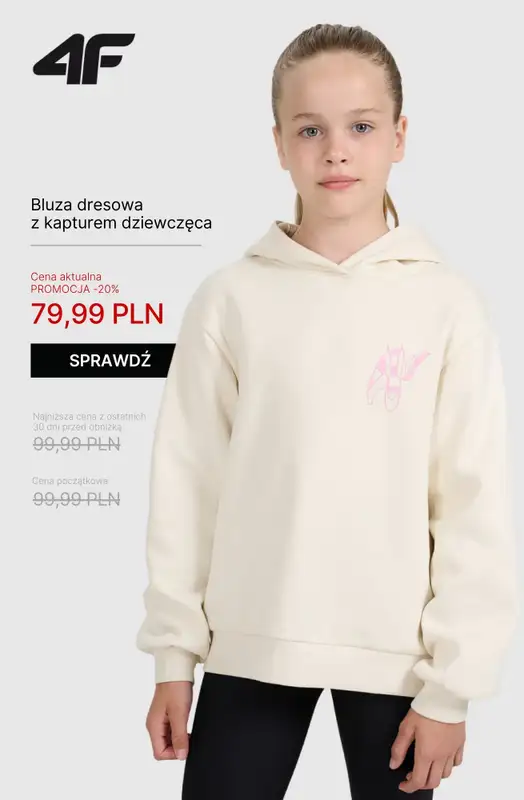 4F - gazetka promocyjna Wyprzedaż: kolekcja dziecięca do 100 zł! od piątku 10.10  - strona 7