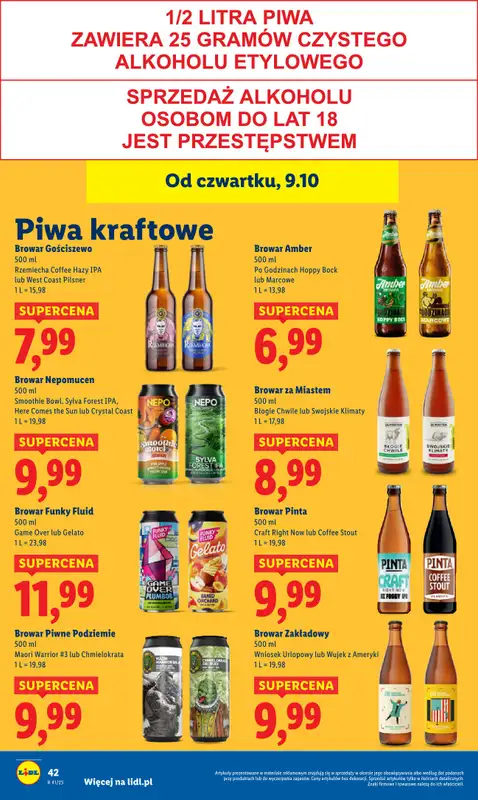 Lidl - gazetka promocyjna Oferta od czwartku od czwartku 09.10 do soboty 11.10 - strona 50
