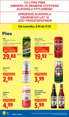 Lidl - gazetka promocyjna Oferta od czwartku od czwartku 09.10 do soboty 11.10 - strona 48 Lidl - gazetka promocyjna Oferta od czwartku od czwartku 09.10 do soboty 11.10 - strona 48