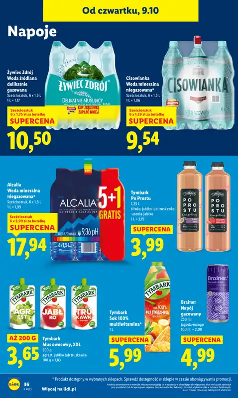 Lidl - gazetka promocyjna Oferta od czwartku od czwartku 09.10 do soboty 11.10 - strona 44