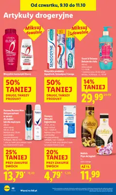 Lidl - gazetka promocyjna Oferta od czwartku od czwartku 09.10 do soboty 11.10 - strona 56 Lidl - gazetka promocyjna Oferta od czwartku od czwartku 09.10 do soboty 11.10 - strona 56