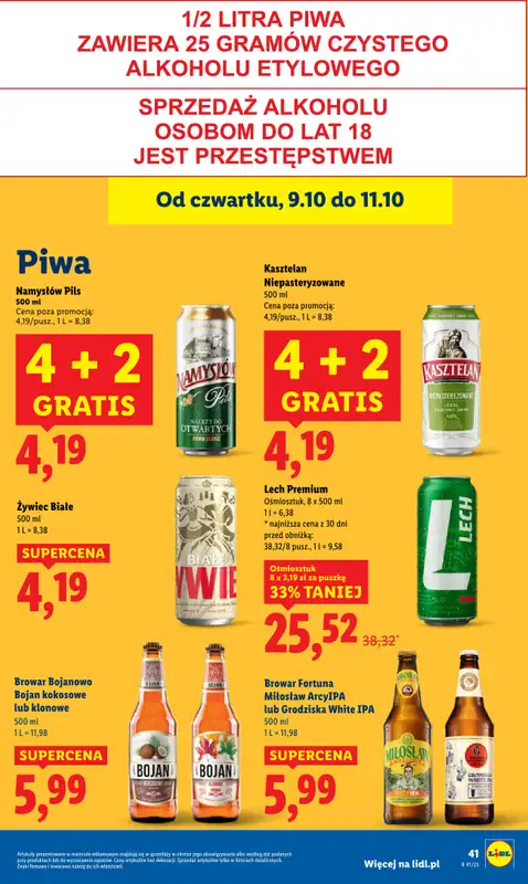 Lidl - gazetka promocyjna Oferta od czwartku od czwartku 09.10 do soboty 11.10 - strona 49
