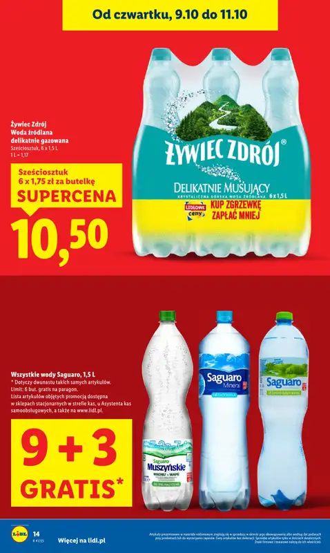 Lidl - gazetka promocyjna Oferta od czwartku od czwartku 09.10 do soboty 11.10 - strona 14