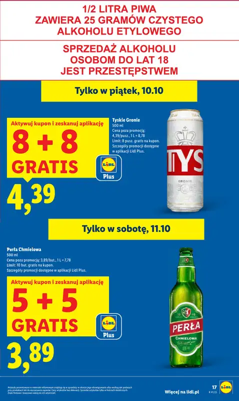 Lidl - gazetka promocyjna Oferta od czwartku od czwartku 09.10 do soboty 11.10 - strona 17