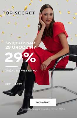 Top Secret - gazetka promocyjna -29% na wszystko! od piątku 10.10 do niedzieli 19.10