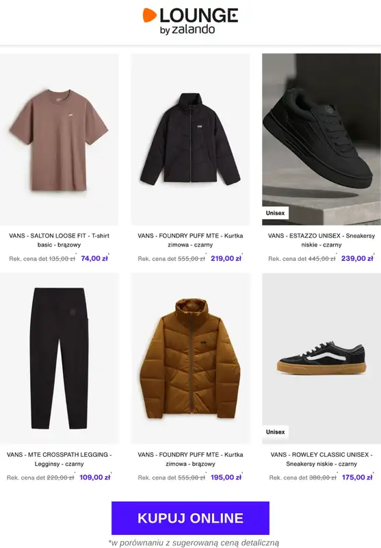 Lounge by Zalando - gazetka promocyjna Do -72% Vans od piątku 10.10 do wtorku 14.10 - strona 3