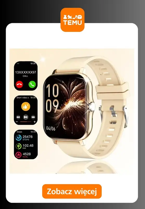 Temu - gazetka promocyjna Smartwatche w supercenach od piątku 10.10  - strona 8