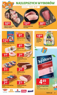 Leclerc - gazetka promocyjna Oferta E.Leclerc I 30 lat najlepszych wyborów od wtorku 14.10 do soboty 25.10 - strona 27 Leclerc - gazetka promocyjna Oferta E.Leclerc I 30 lat najlepszych wyborów od wtorku 14.10 do soboty 25.10 - strona 27