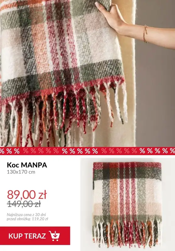 Homla - gazetka promocyjna Do -50% na koce   - strona 2