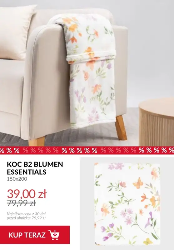 Homla - gazetka promocyjna Do -50% na koce od piątku 10.10  - strona 5