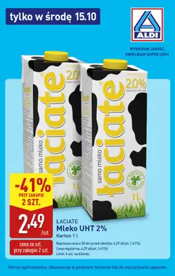 Aldi - gazetka promocyjna Tylko w środę! od środy 15.10 do środy 15.10