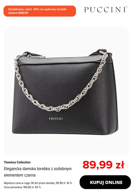 Puccini - gazetka promocyjna Dodatkowe -30% na wybrane torebki od piątku 10.10 do poniedziałku 20.10 - strona 8