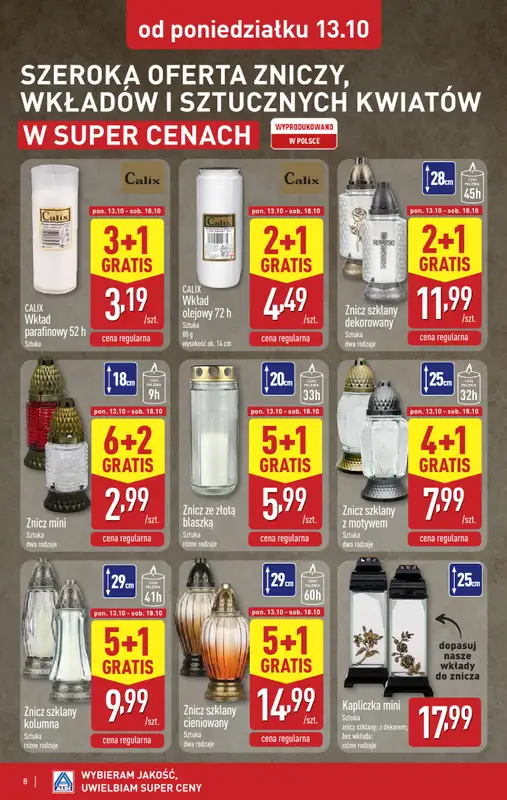 Aldi - gazetka promocyjna Weekend super cen w Aldi! od czwartku 16.10 do soboty 18.10 - strona 8